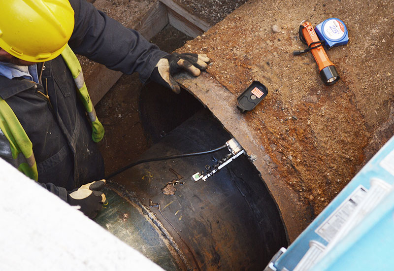 robotic cased pipeline inspection