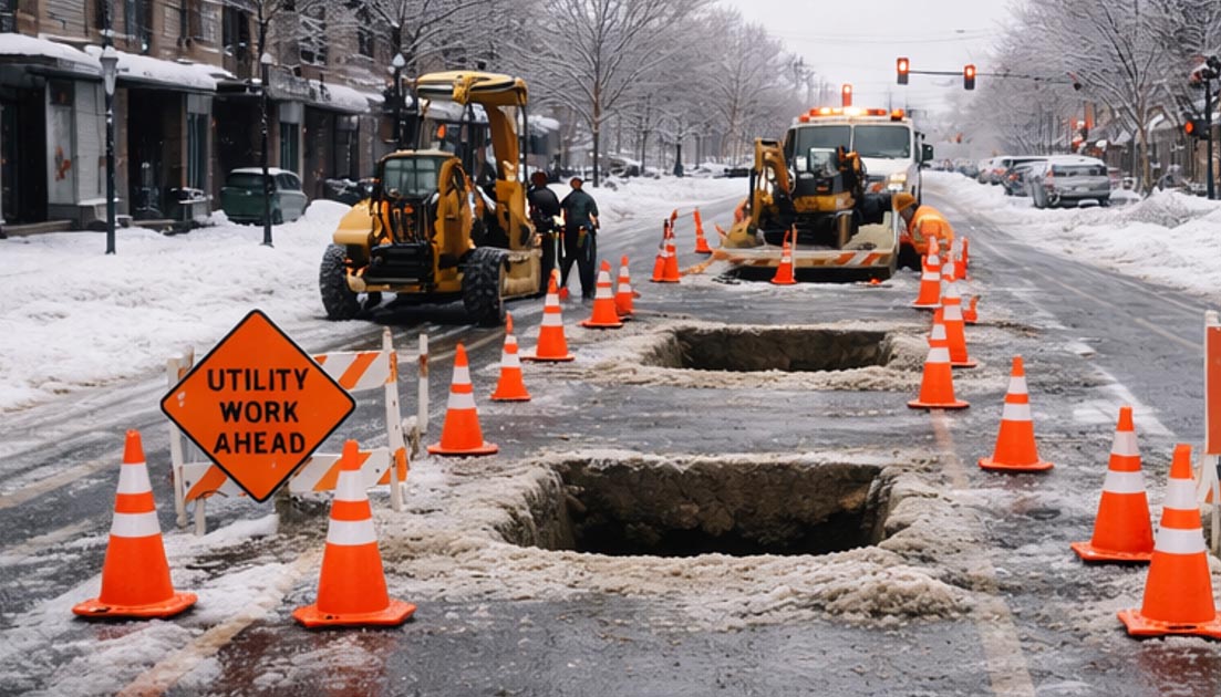 winter gas leak reponse